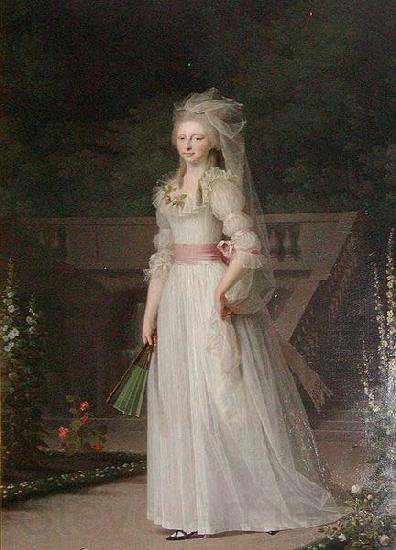 Jens Juel Portrait of Prinsesse Louise Auguste of Denmark Spain oil painting art